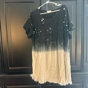 Stylish Black and Cream Women's dress